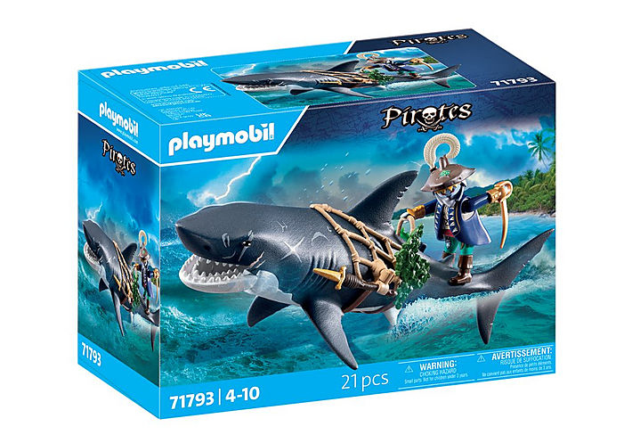 Playmobil Obrovský žralok s pirátom 71793